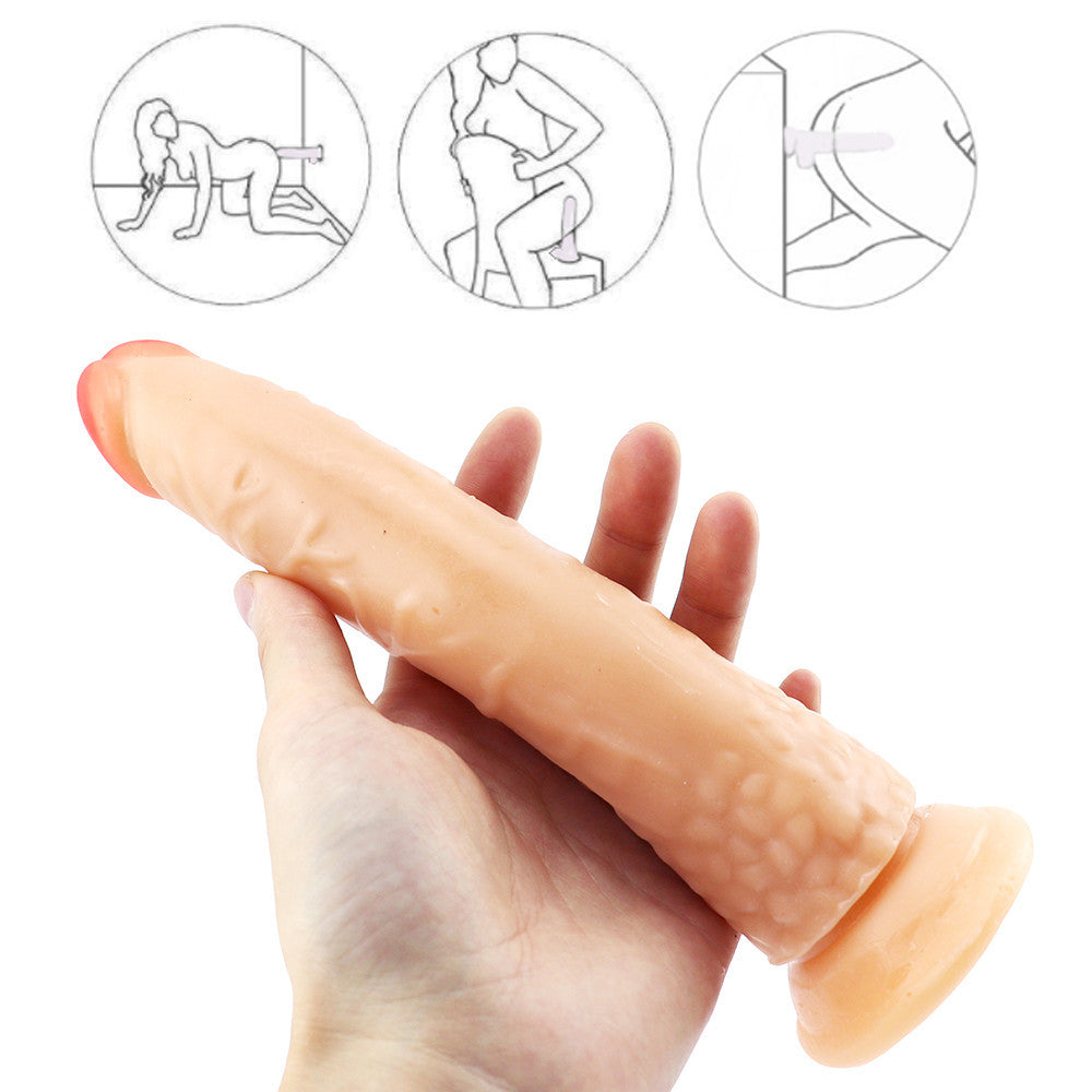 8 inch flesh-colored dildo