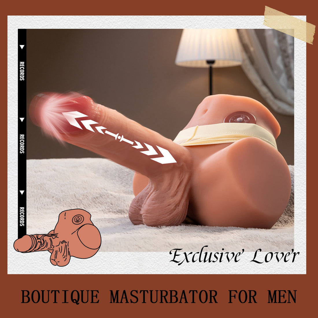 G Spot Vbrator male sex Torso Dildo