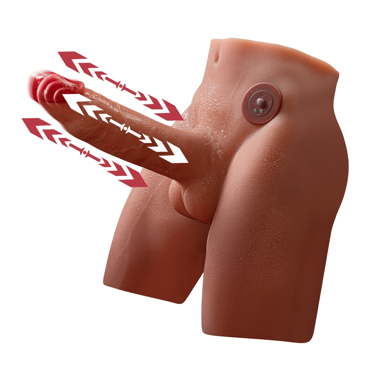 G Spot Thrusting Vbrator Torso Dildo