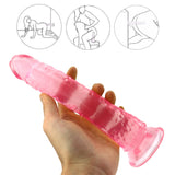 Laden Sie das Bild in den Galerie-Viewer, 8 Inch small straight pink dildo