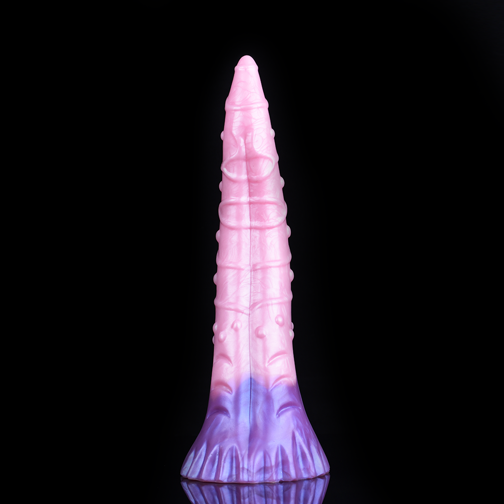 11 Inch Gradient Tail Fantasy Suction Tongue Dildo
