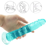 Load image into Gallery viewer, 8 Inch small straight green dildo