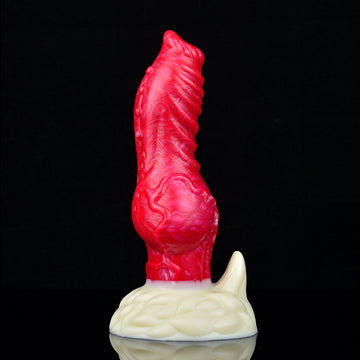 7 Inch Red Knot Spiked Dog Dildo