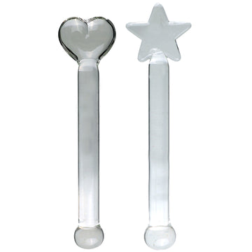 Cute Clear Fairy Masturbating Glass Rod