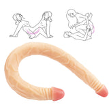 画像をギャラリー ビューアにロード Double head 22 inch flesh color dildo