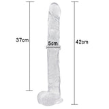 Laden Sie das Bild in den Galerie-Viewer, 16 inch jelly dildo