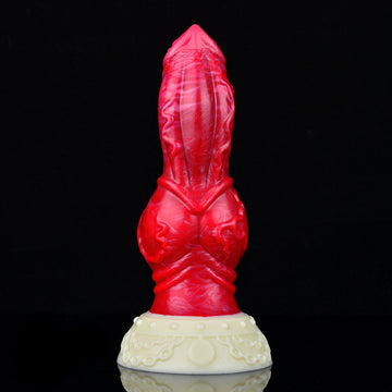 7 Inch Red Fantasy Knot Dog Dildo