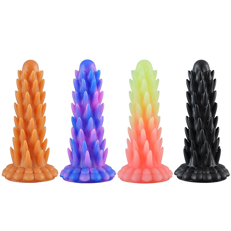 Spiked Corn Silicone Tapered Dildo