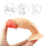 画像をギャラリー ビューアにロード Short rough flesh colored dildo