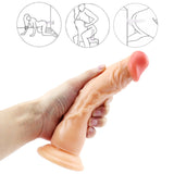 画像をギャラリー ビューアにロード 8 Inch super straight flesh colored dildo