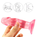 画像をギャラリー ビューアにロード Short rough pink dildo