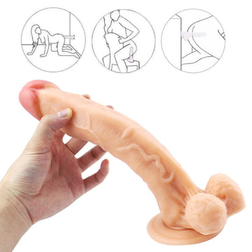 10 inch flesh-colored dildo