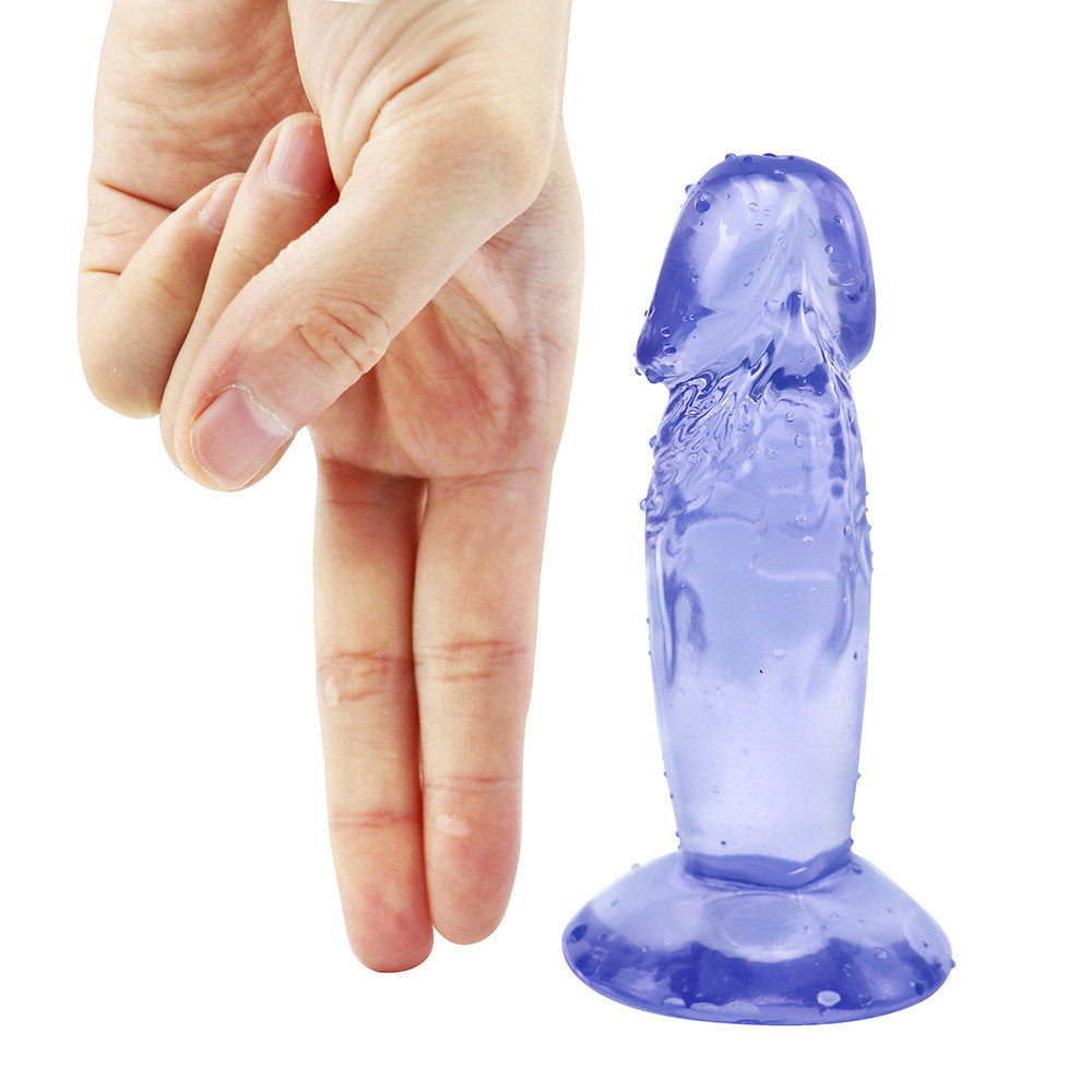 4 Inch Jelly Blue Skinny Dildos