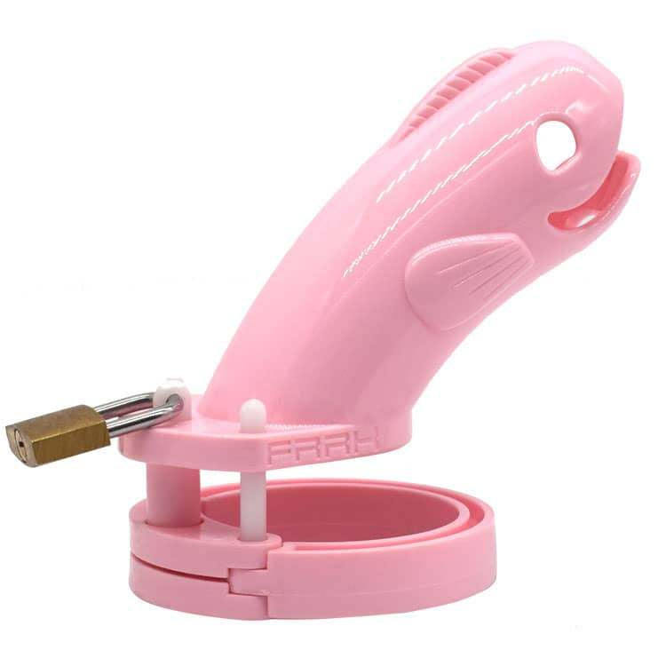 Whale Plastic Sissy Chastity Cage
