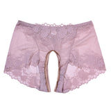 Charger l&#39;image dans la galerie, high waisted crotchless panties see through lace women
