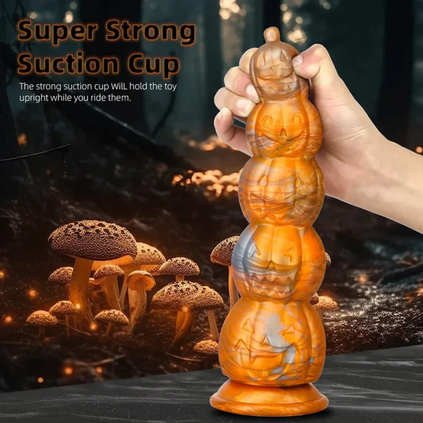 Pumpkin Painted Butt Dildo Halloween Horror Monster