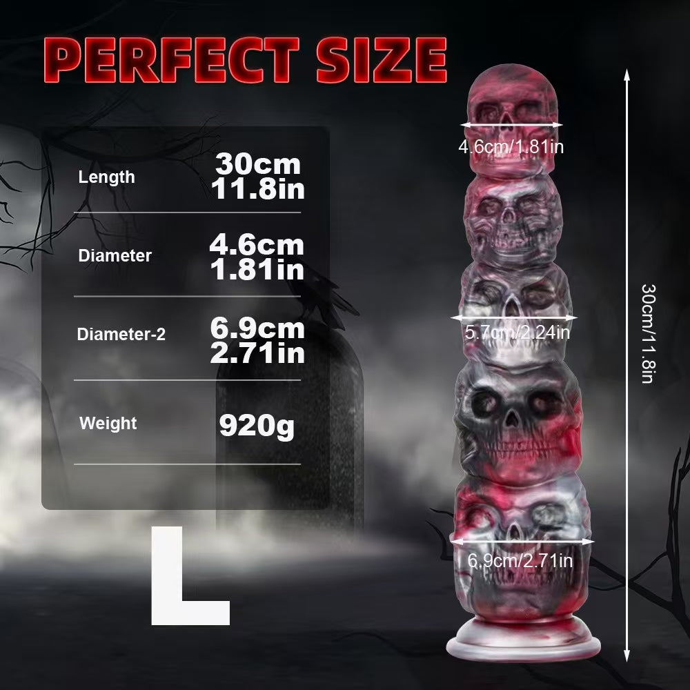 Silicone Horror Skull Monster Dildo