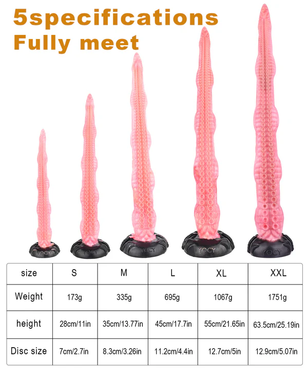 Pink Extra Long Monster Tentacle Dildo