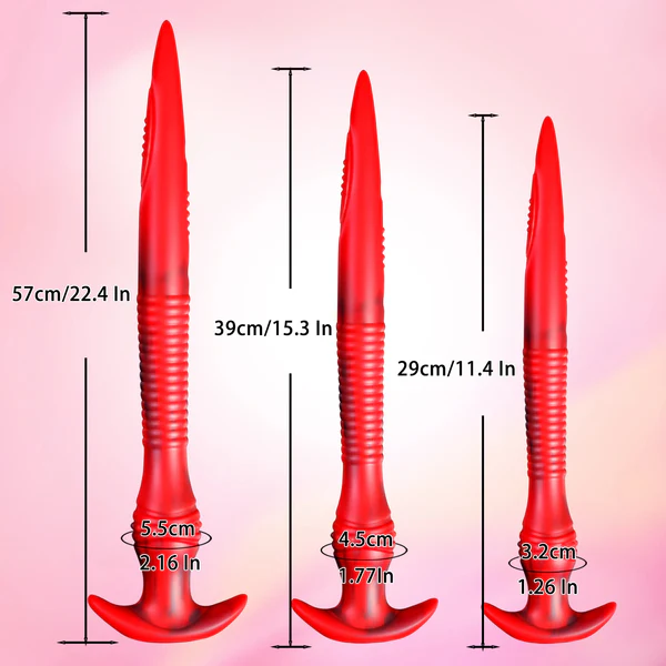 Blood Moon Long Tentacle Butt Plug Dildo