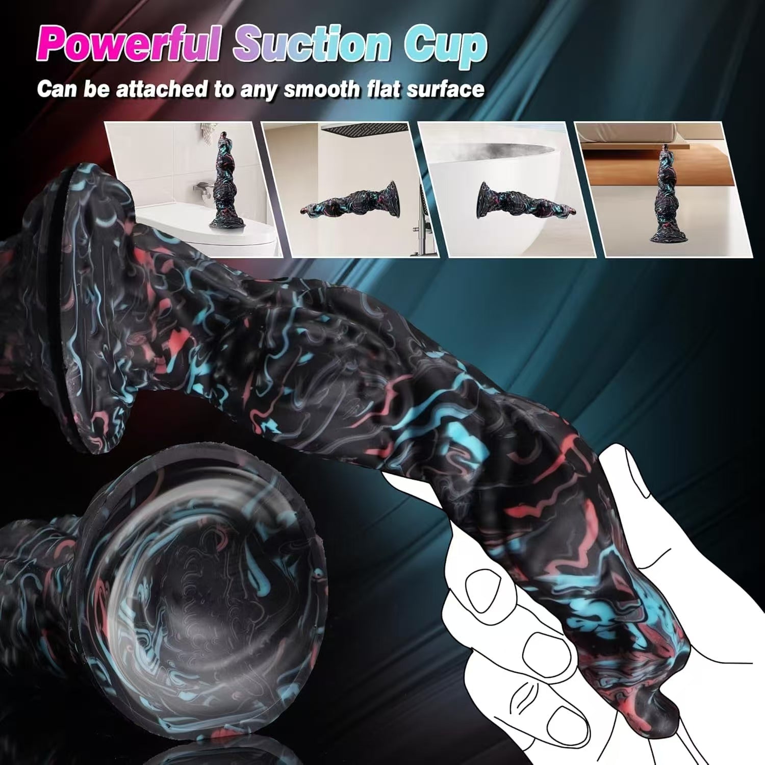 Silicone Suction Cup Alien Dog Monster Dildo