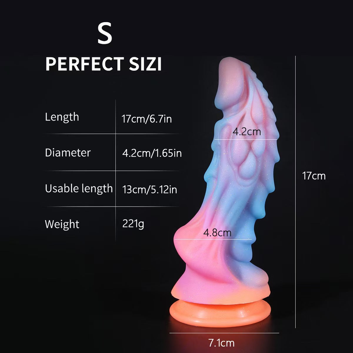 Glow in the Dark Monster Kirin Dildo