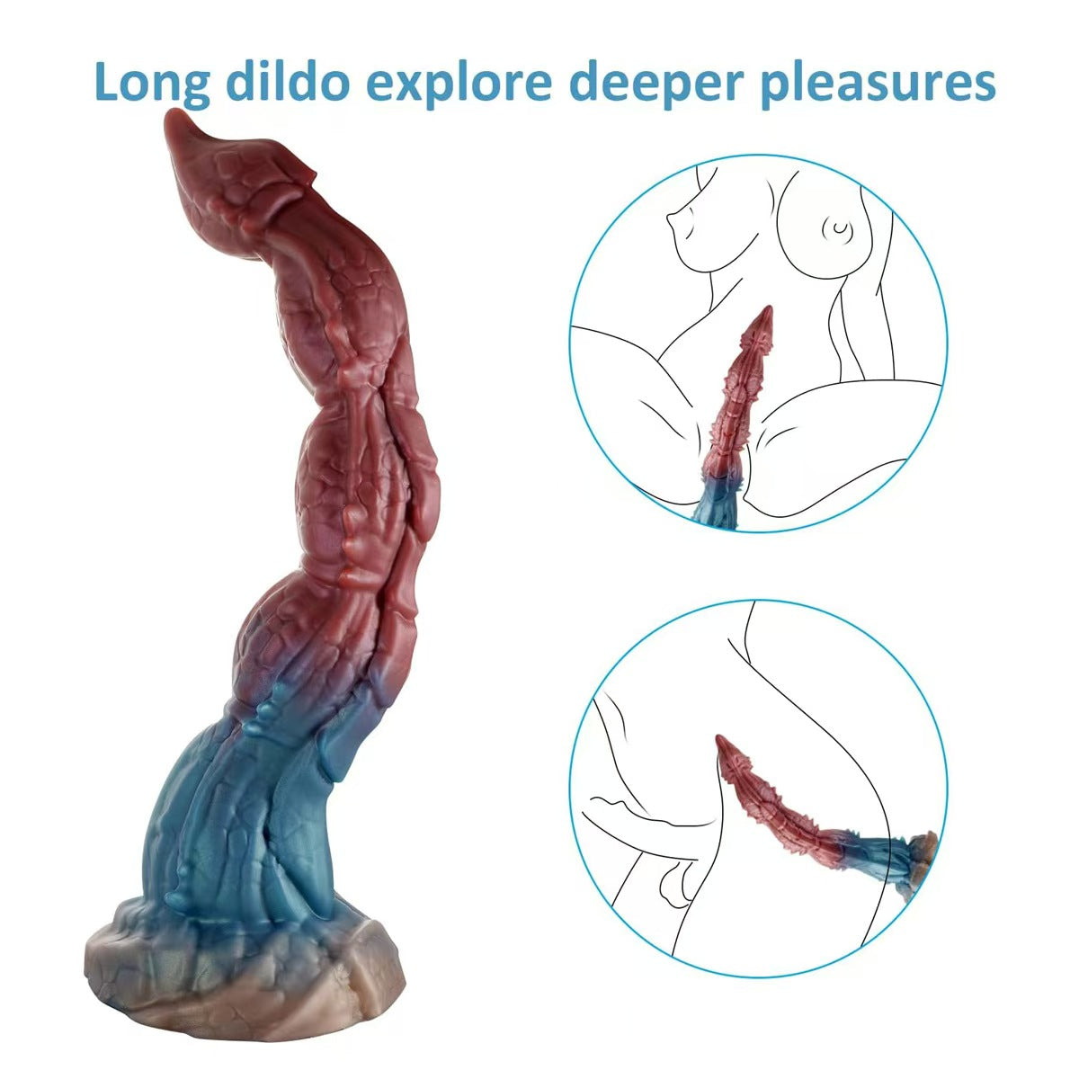 Extra Long Alien Monster Scorpion Whip Dildo