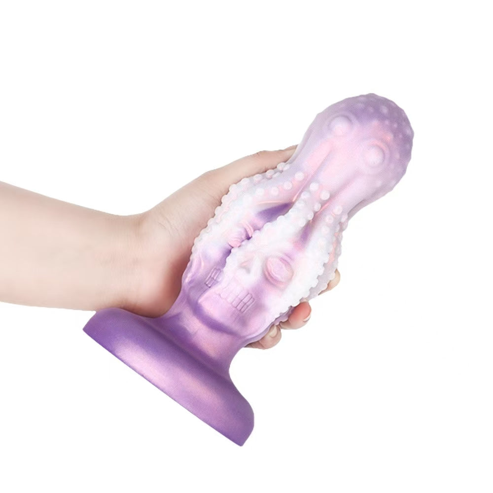 Octopus Skull Silicone Suction Cup Monster Dildo