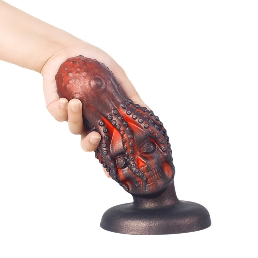 Octopus Skull Silicone Suction Cup Monster Dildo