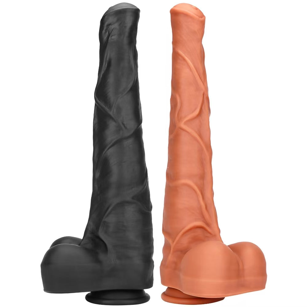 15 Inch Giant Black Horse Dildo