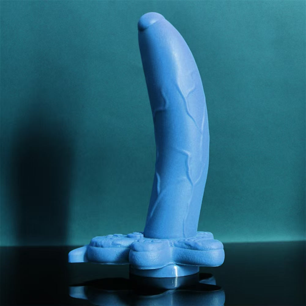 7 Inch Blue Cute Gingerbread Man Dildo