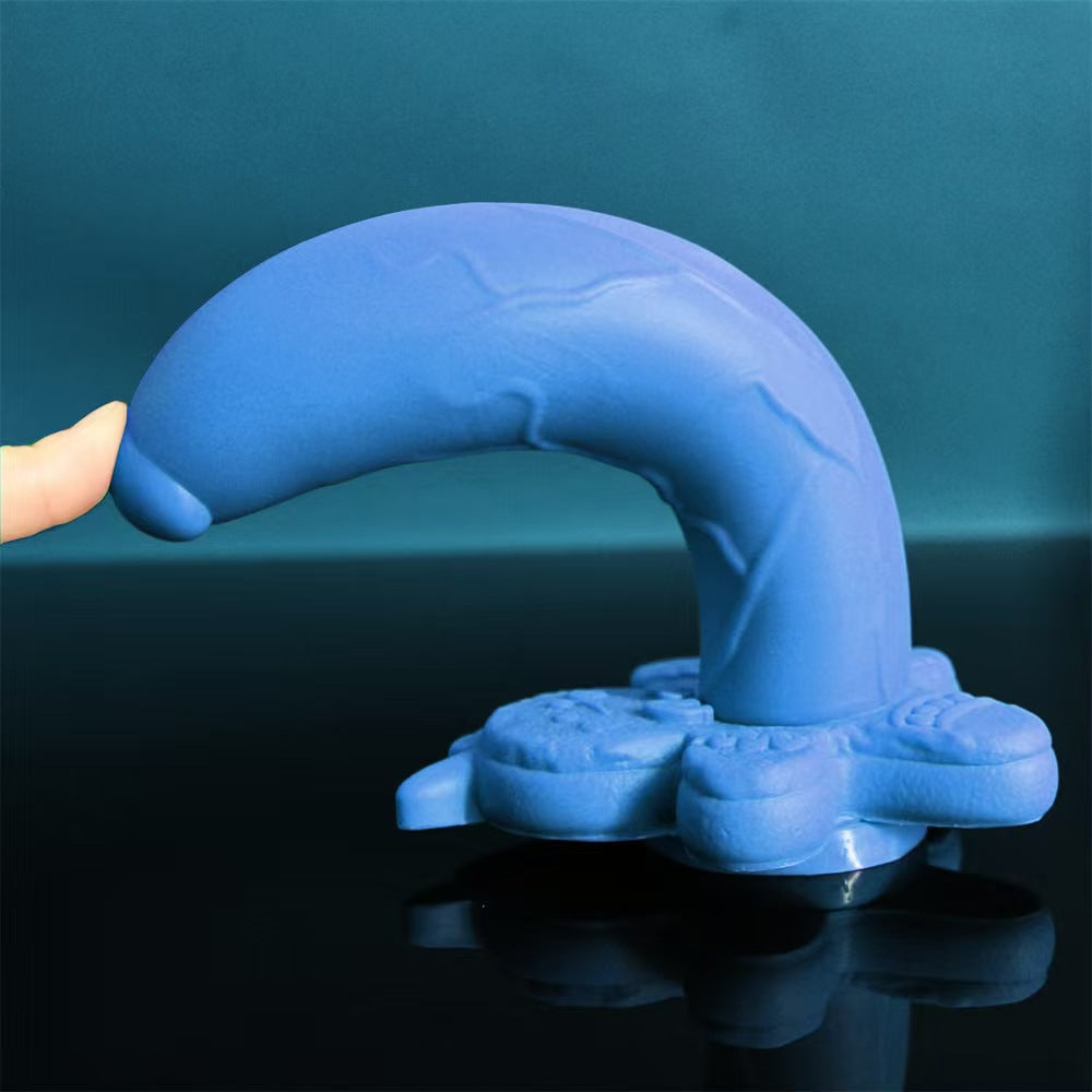 7 Inch Blue Cute Gingerbread Man Dildo