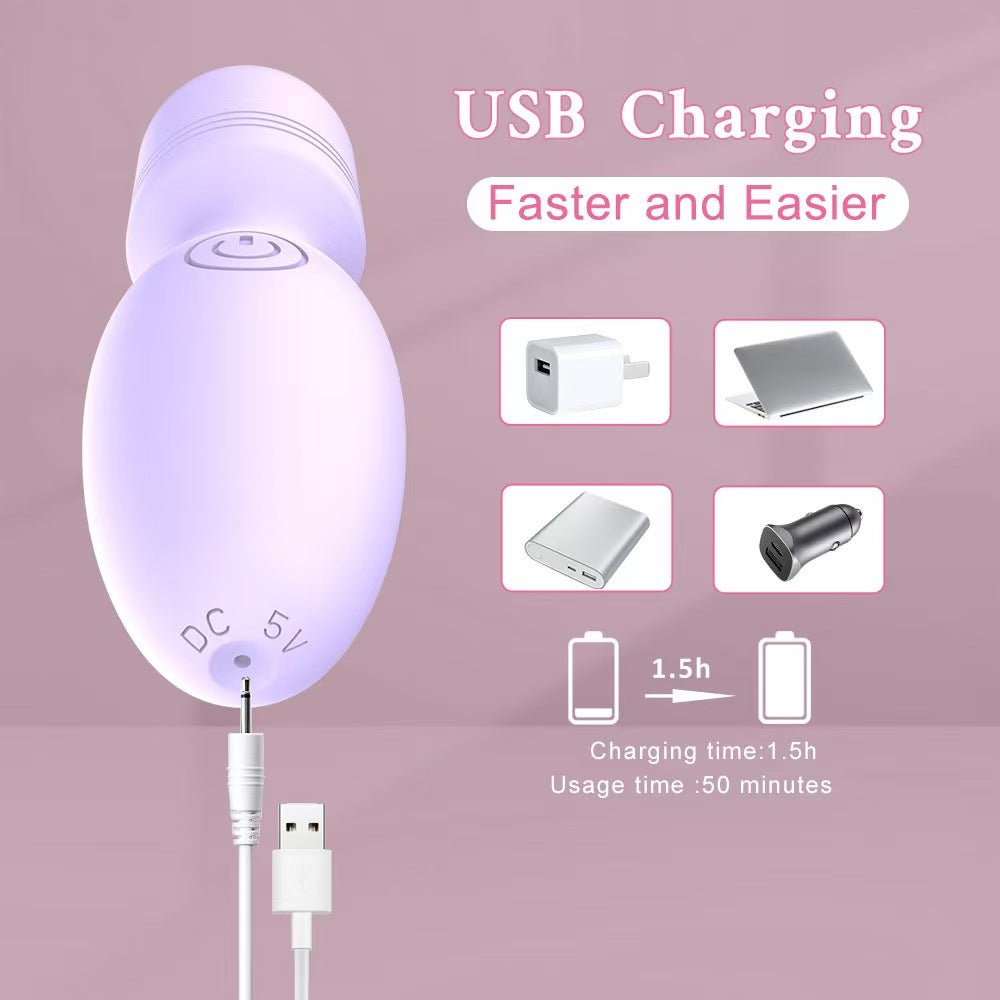 Small Rechargeable Female Purple Vibrator