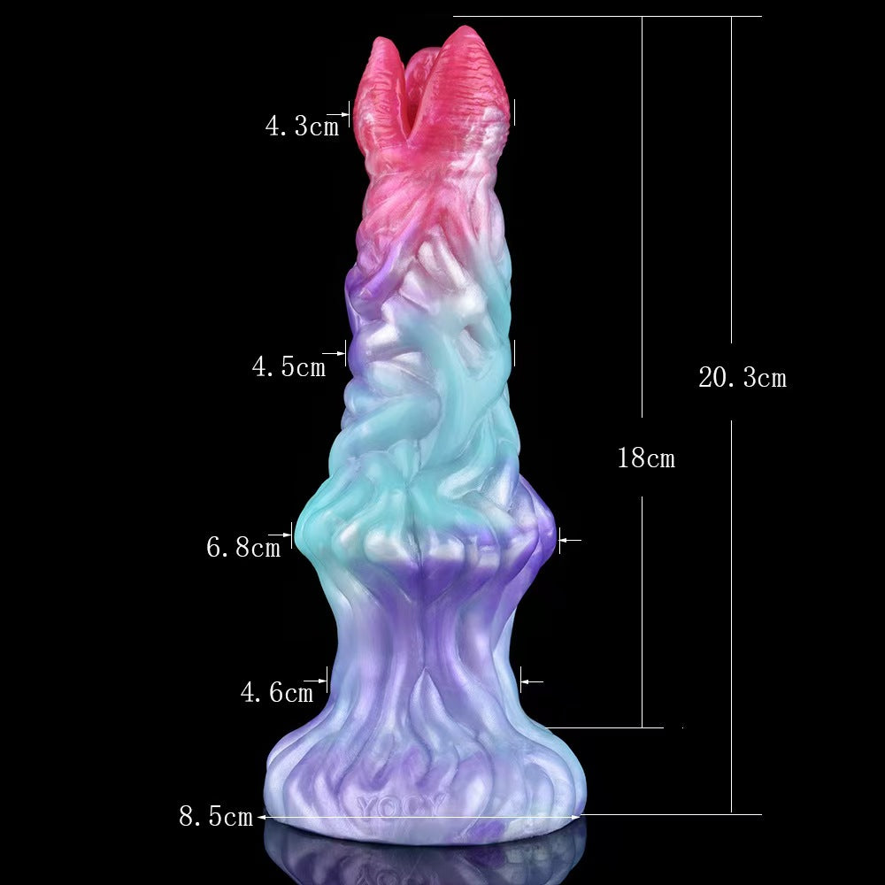 Mixed Color Alien Ovipositor Inflatable Dildo