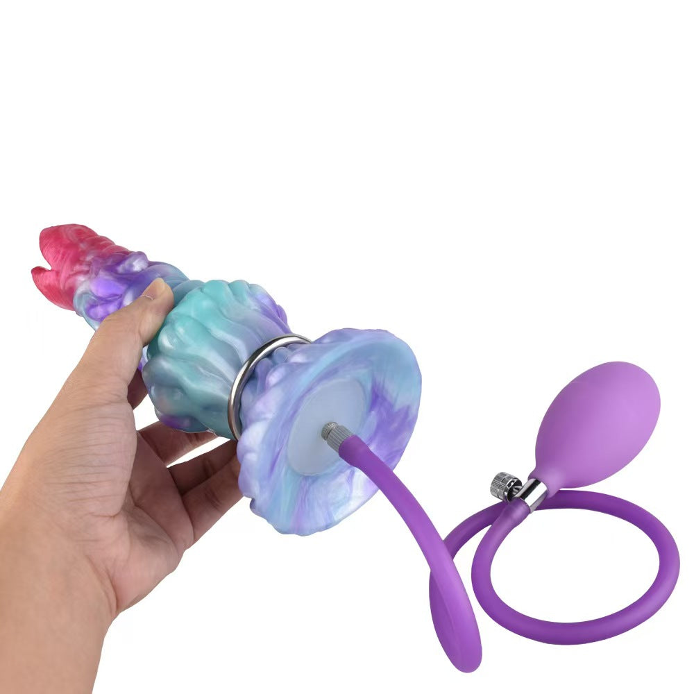 Mixed Color Alien Ovipositor Inflatable Dildo