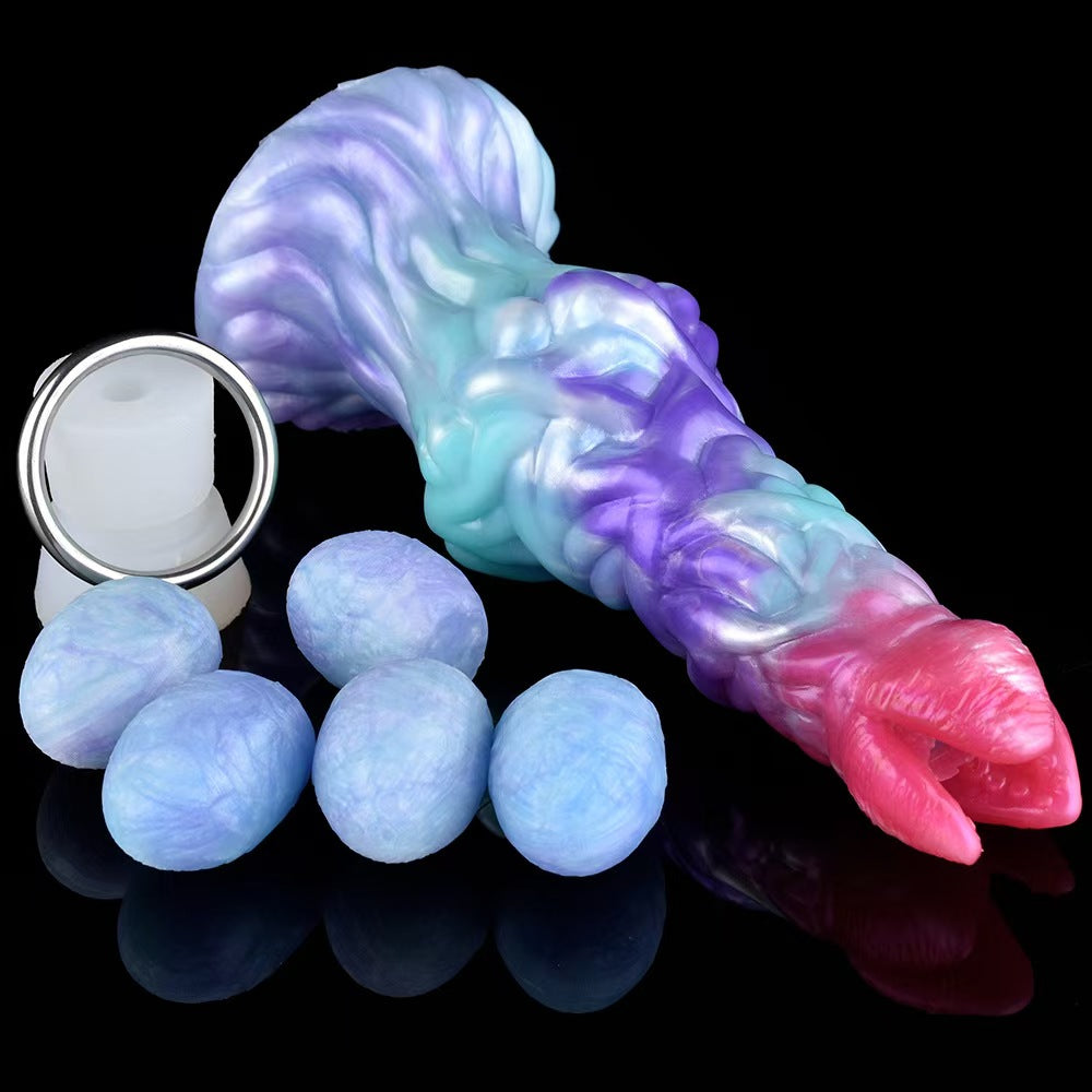 Mixed Color Alien Ovipositor Inflatable Dildo