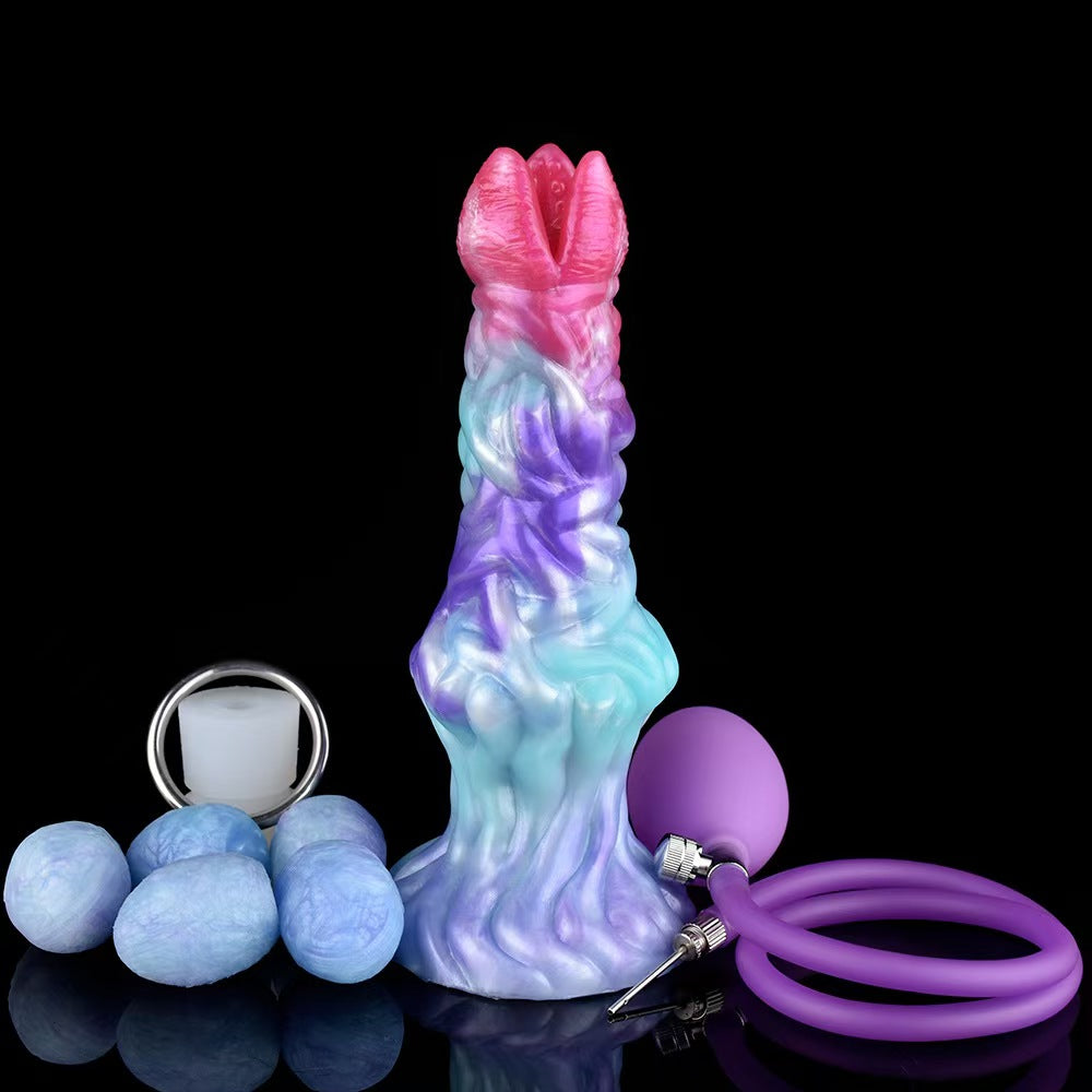 Mixed Color Alien Ovipositor Inflatable Dildo