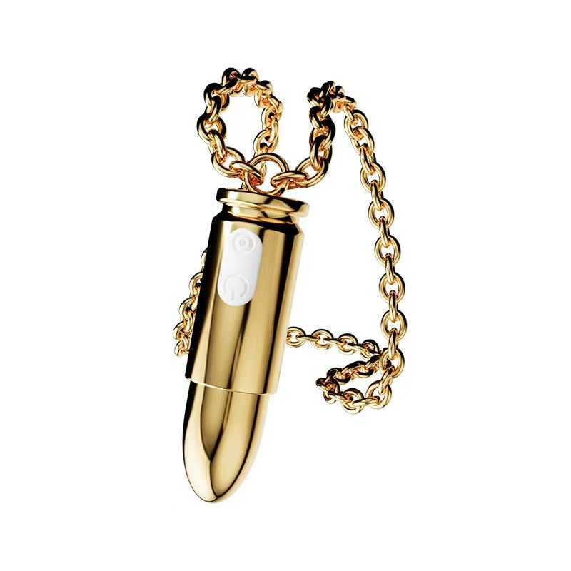 Silver Bullet Necklace Hidden Vibrator Sex Toy