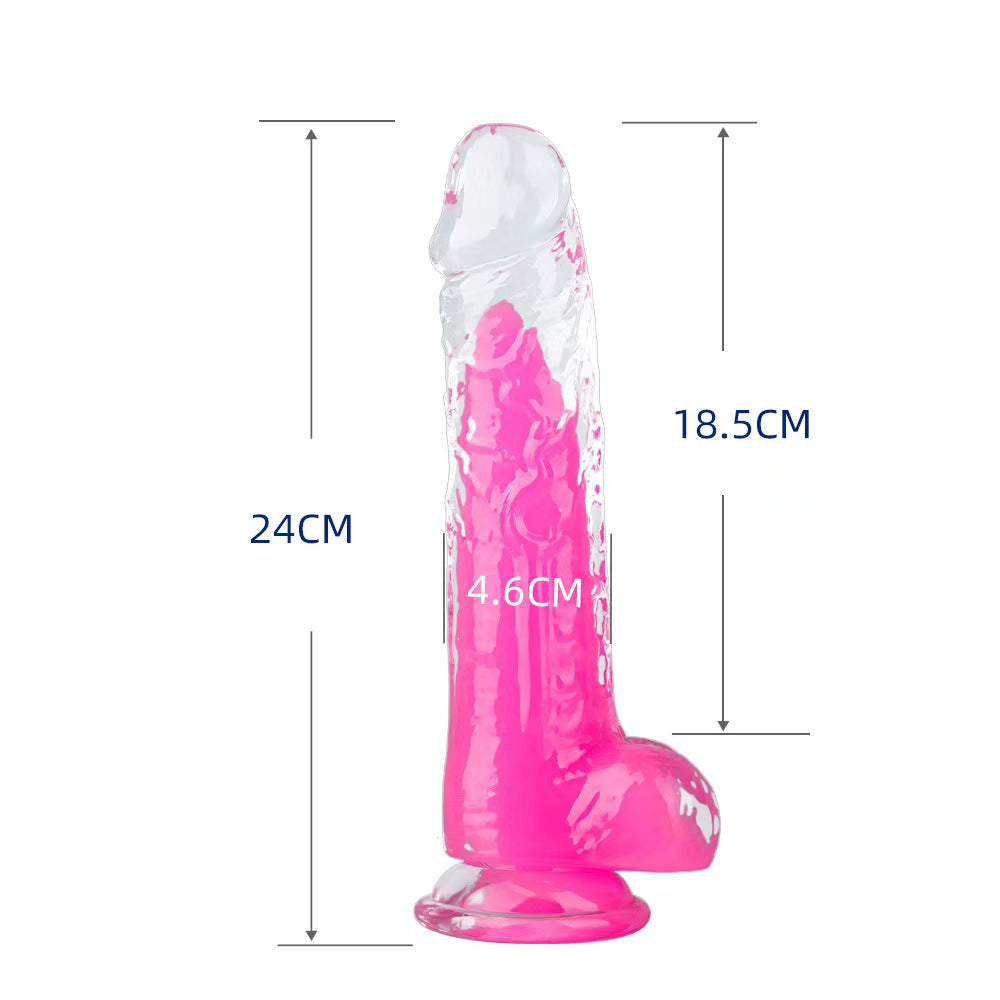 Two Color Jelly Green Sandwich Dildo