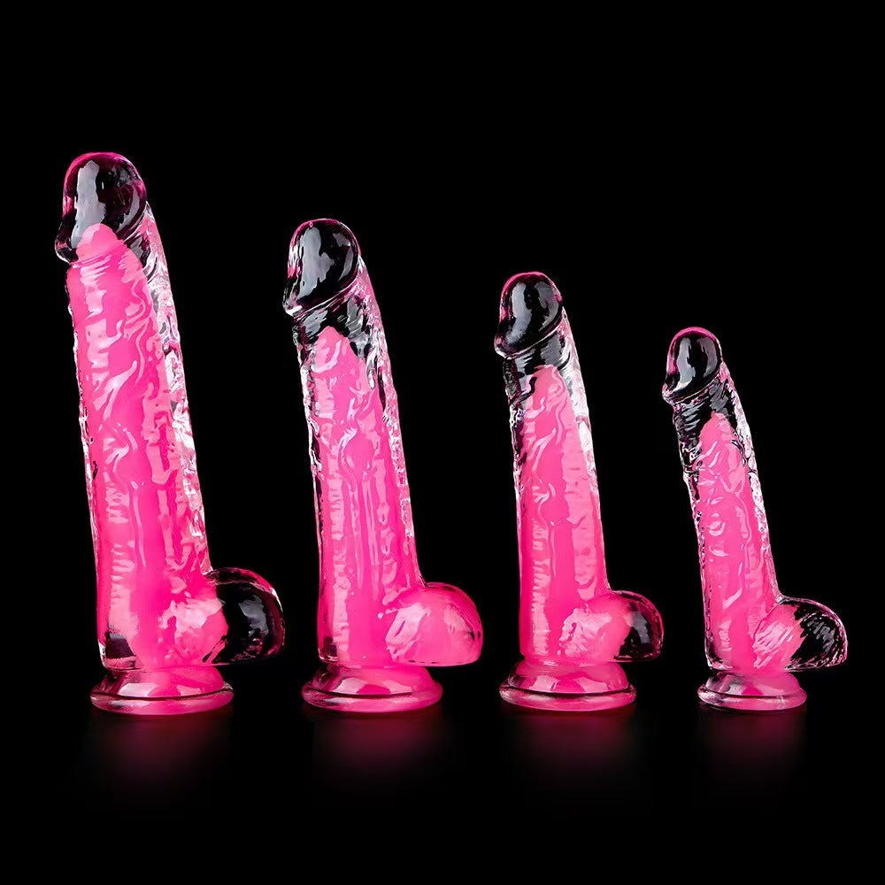 Two Color Jelly Green Sandwich Dildo