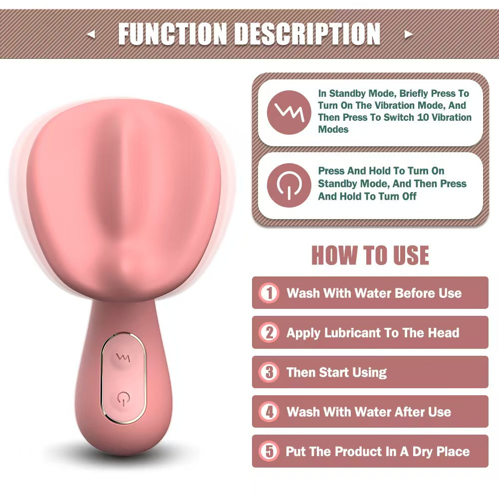 Cute Fun Mushroom Quiet Small Vibrator