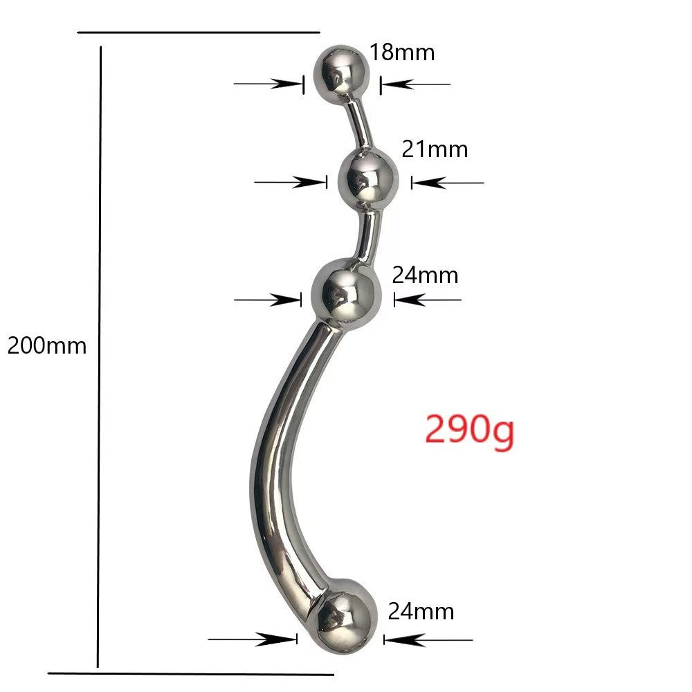 Stainless Steel Bead Prostate Metal Dildo