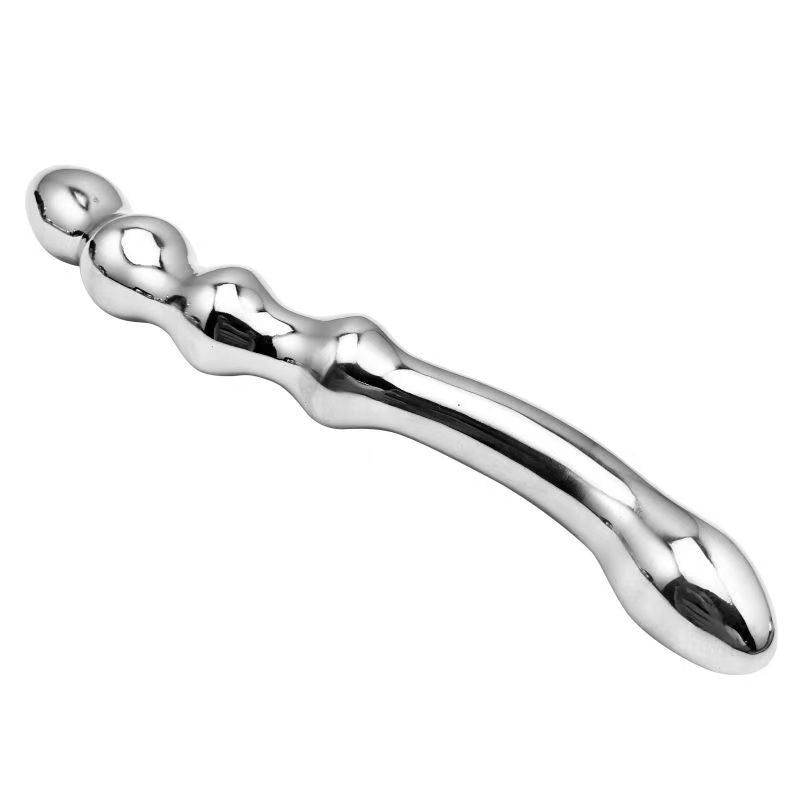 Double Head Temperature Game Metal Dildo