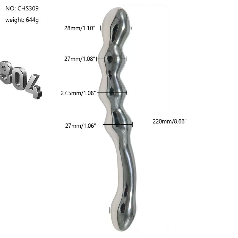 Gorgeous Cool G-spot Stimulator Metal Dildo