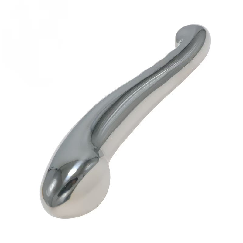 7 Inch G Spot U Spot Stimulation Metal Dildo