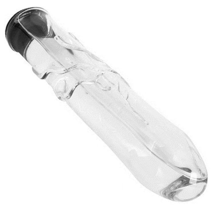 Temperature Game Hollow Refillable Glass Dildo