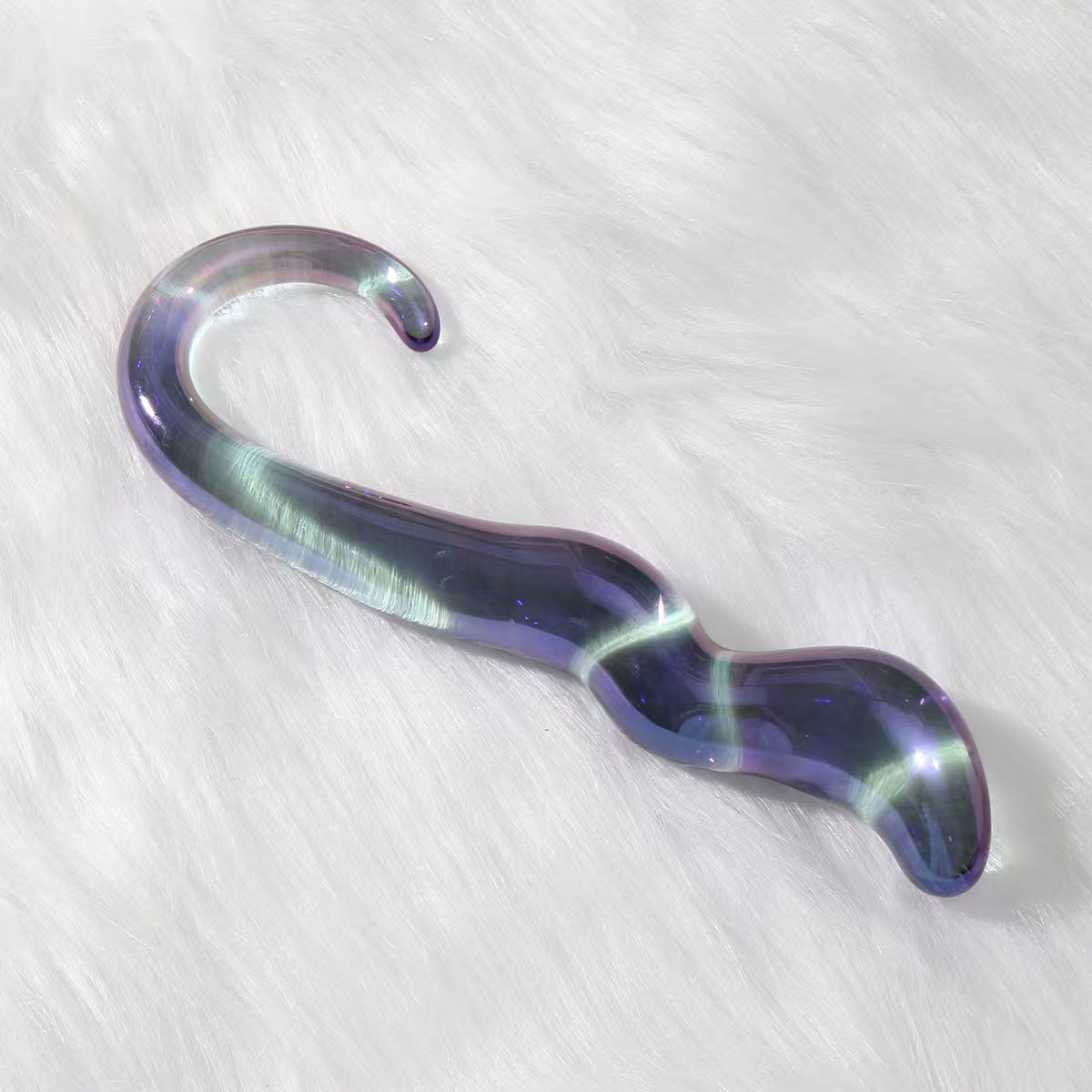 Purple Noble G-spot Stimulator Glass Dildo