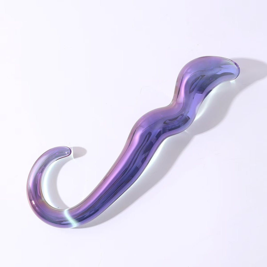 Purple Noble G-spot Stimulator Glass Dildo