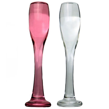 Red Wine Glass Discreet Glass Dildo