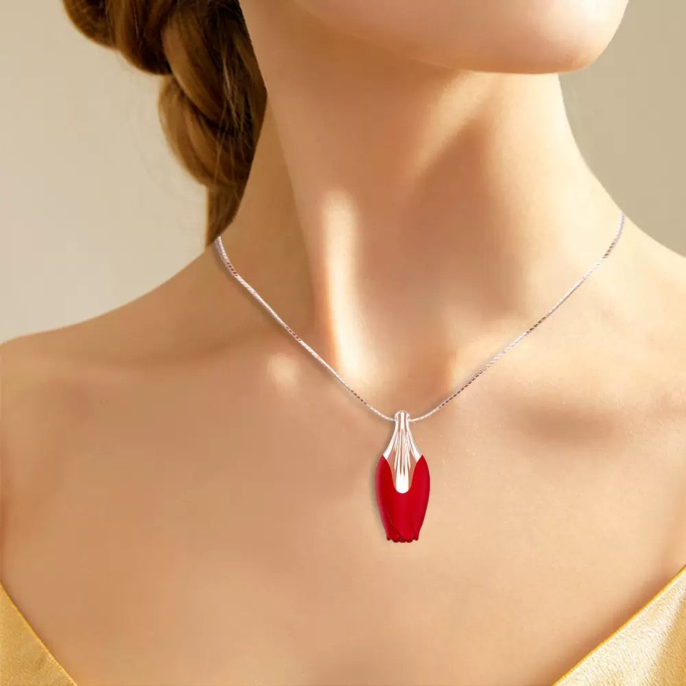 Discreet Necklace Clitoral Vibrator Rose Toy