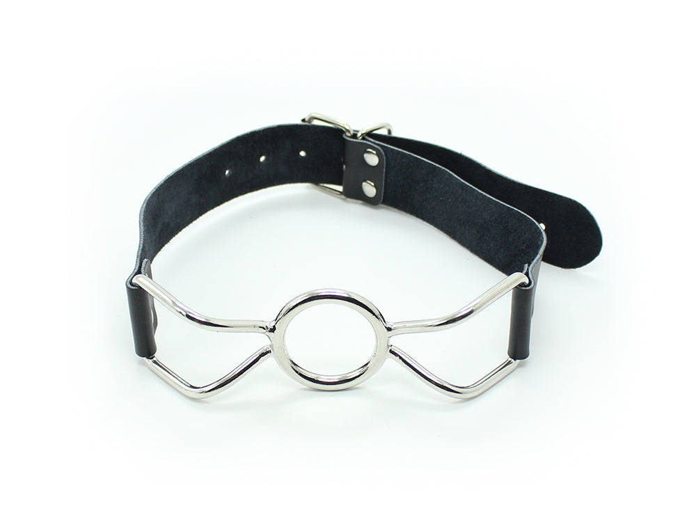 Metal Sensual Fetish Open Mouth O-Ring Gag